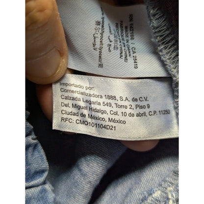 Habitual Blue Jean stone washed denim romper Size 16 youth wide leg with pockets