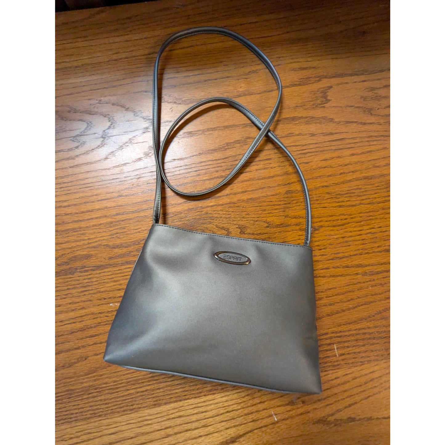 Vintage Esprit Gray Minimalist Small Crossbody Shoulder Bag