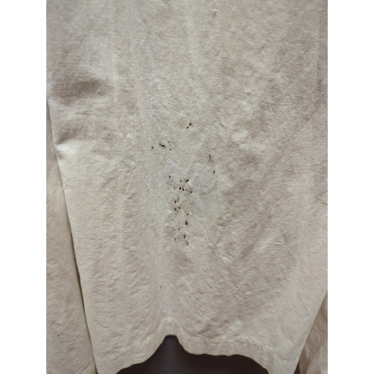 Antique Edwardian Nightgown White Cotton Dressing Gown Crocheted Bodice Large