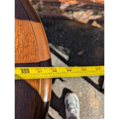 Secondhand Sandies: Small drop leaf end table with drawer