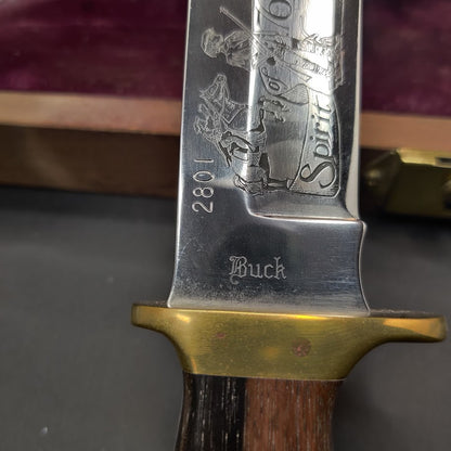 Buck #2801 Spirit of 76 Limited Edition Bicentennial Knife Set Display Case Coin