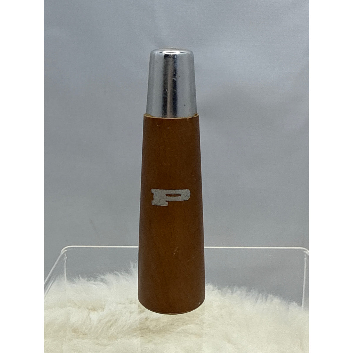Vintage Mid Century Modern Teak Wood and Chrome Salt and Pepper Shakers Set