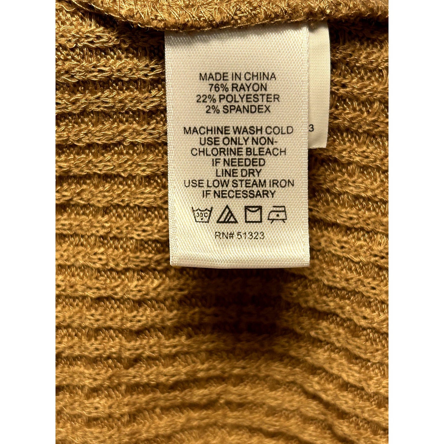 1.STATE NWT Wild Oak Knot Back Waffle Knit Sweater Top Size Extra-Small XS NEW
