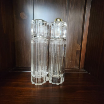 Vintage Acrylic Mr. Dudley Pepper Grinder and Salt Shaker Set