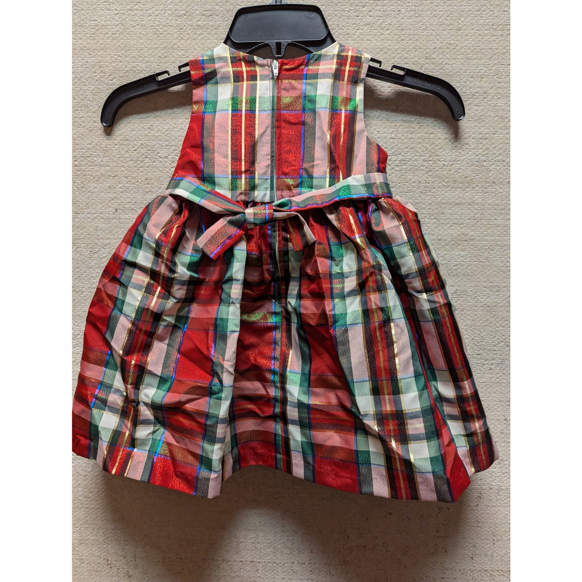 Iris & Ivy Girls Dress Size 24 Months New Christmas Holiday Bow Sleeveless Red