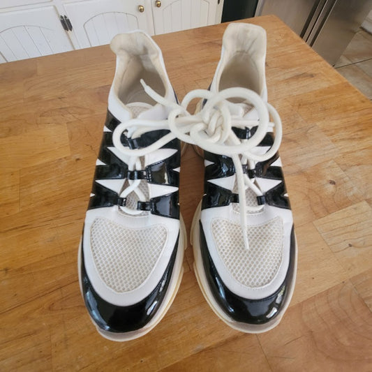Steve Madden Size 9 Womens Maximus Sneakers Fabric / leather