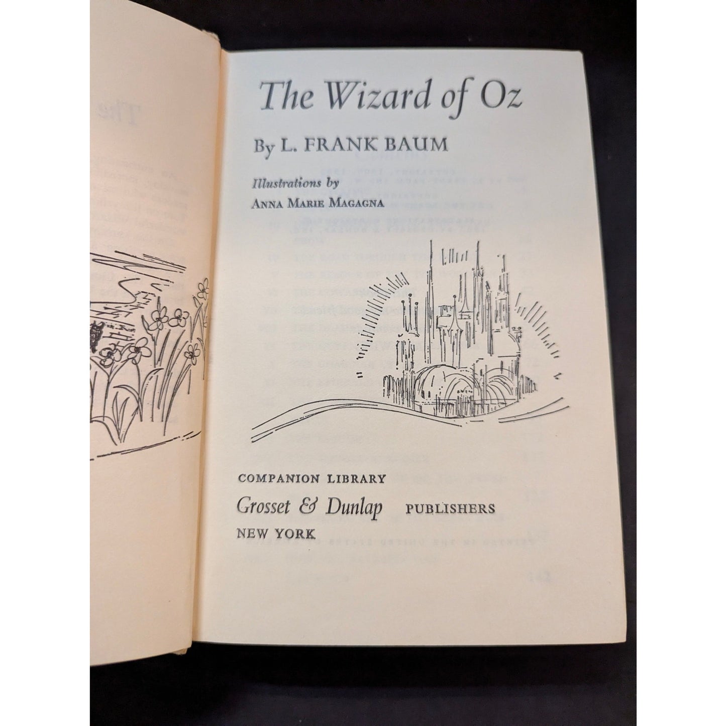 Vintage Grosset & Dunlap Companion Library The Wizard of Oz & The Jungle Book Lot