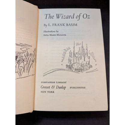 Vintage Grosset & Dunlap Companion Library The Wizard of Oz & The Jungle Book Lot