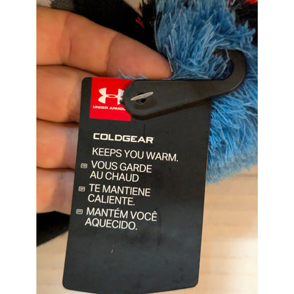 Under Armour Kids Shark Knit Winter Beanie Hat Fleece Lined Earflaps Pom