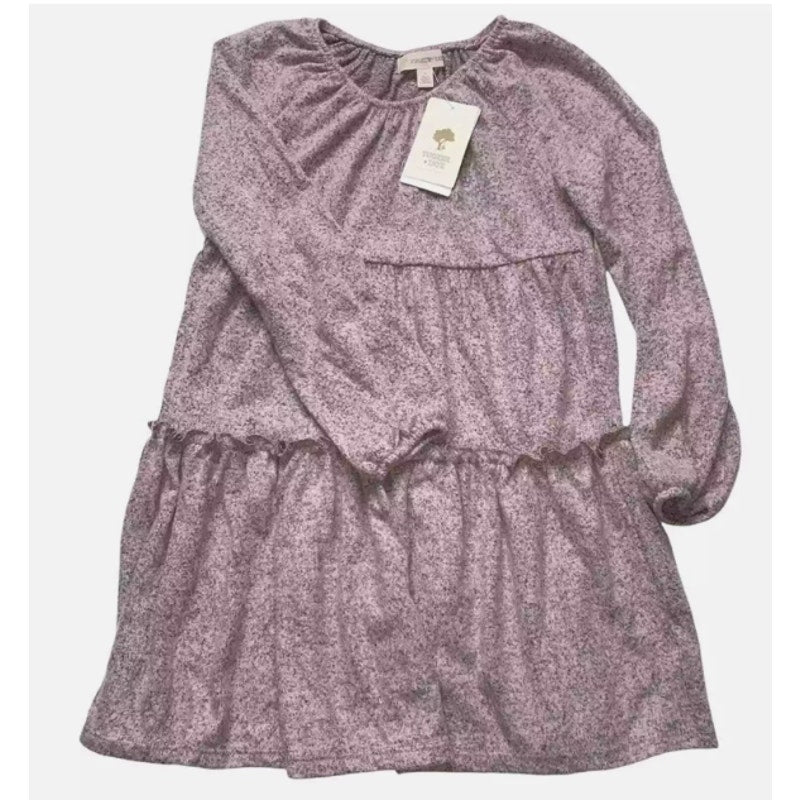 NEW Girls NWT Tucker + Tate Pink English Heather tiered casual Dress Soft Size 8