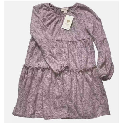 NEW Girls NWT Tucker + Tate Pink English Heather tiered casual Dress Soft Size 8