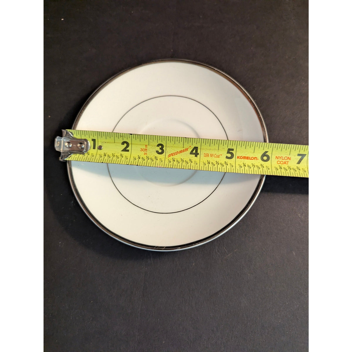 Mikasa Ultima Cameo Platinum Saucer Plate Fine China Platinum Trim HK 301