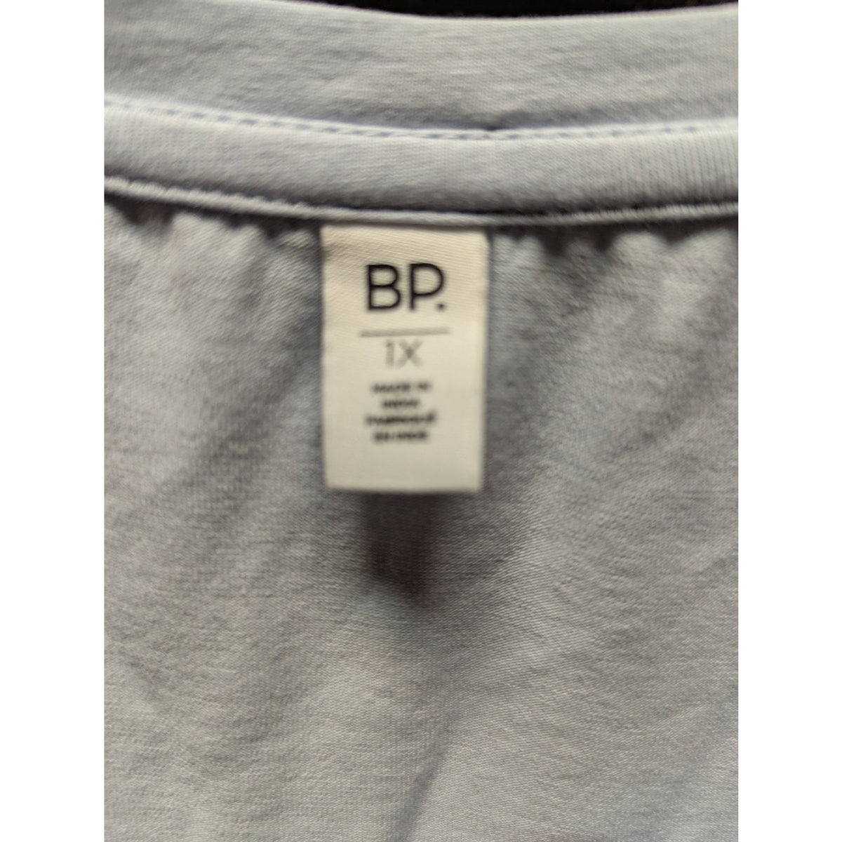 BP. blue casual Blouse crop top short sleeve casual T-shirt Tee short sleeve 1X