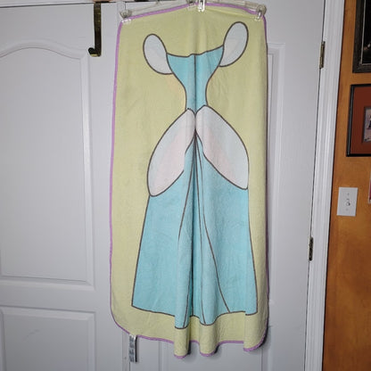 Disney Store Cinderella Reversible Deluxe Beach Towel 59" x 45"