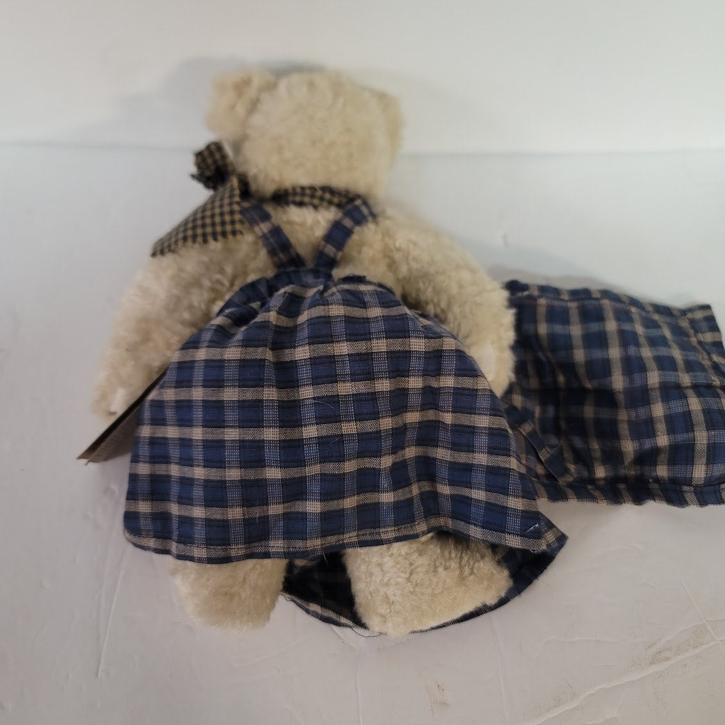 Boyds Bears 10" Chamomile Q Quignapple Plush Articulated Patch Quilt Chamomile