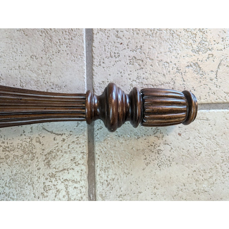 Round Bed Post Walnut Stain Wood & Resin Posts/Pillars/Columns Salvage Craft