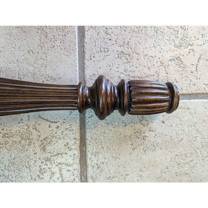 Round Bed Post Walnut Stain Wood & Resin Posts/Pillars/Columns Salvage Craft
