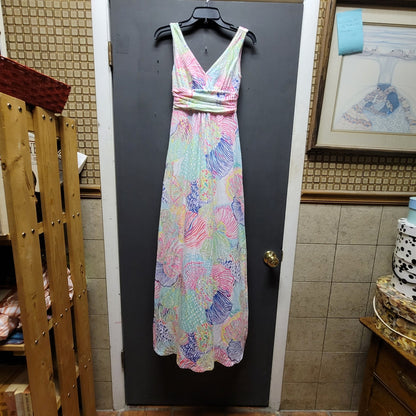 Lilly Puliter Size XS Sloane Maxi Dress Roar of the Seas Sleeveless Resort Wear
