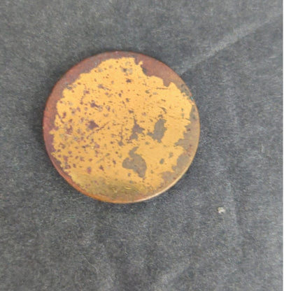 LOT P of 10 Antique Vintage Victorian Brass Mixed Materials Buttons ESTATE FIND