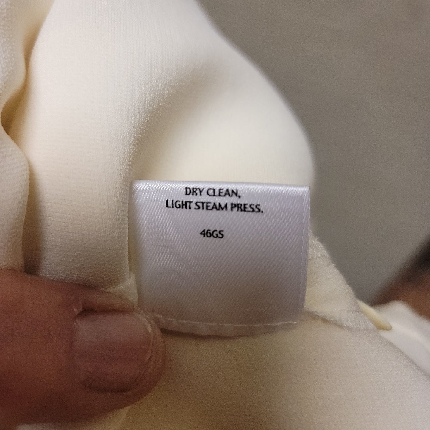 Eileen Fisher pants Womens Size XL Silk blend Slacks Trousers Button Waist Cream