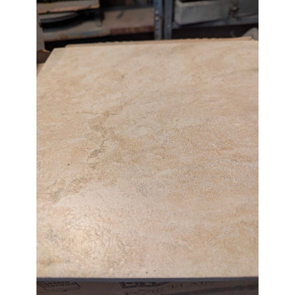 Secondhand Sandies: 33 sq ft. Ceramic Tile 3 Boxes 12x12 Soft Rock light. 33 pcs. brown
