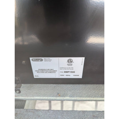 Delonghi Wall mount Heater HMP 1500 120V 60HZ 1500 watts Preowned NICE