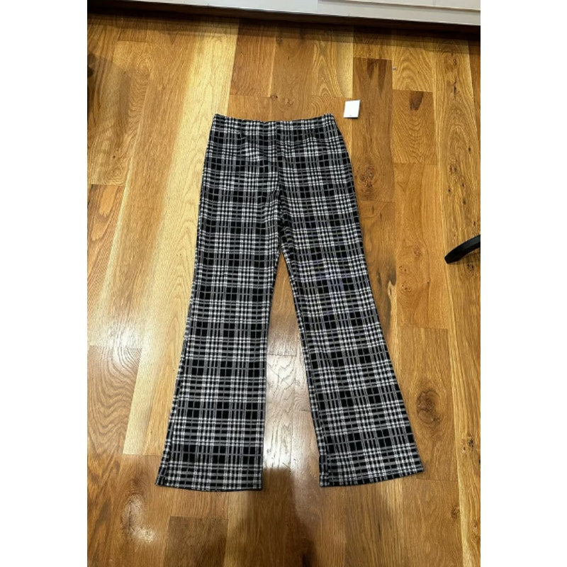 ABOUND Nordstrom Black and White Plaid Wide Leg Pants Women's extra-small New
