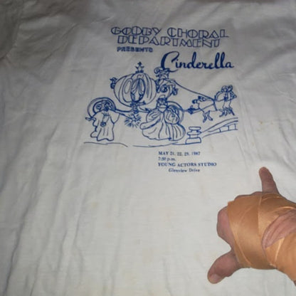 Vintage My shirt USA 1987 Cinderella Theater Godby Choral Single Stitch Tee XL
