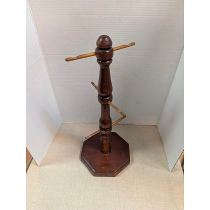 Vintage Mug Tree Holder Wood 6 Peg Coffee Cup Stand MidCentury Kitchen Organizer