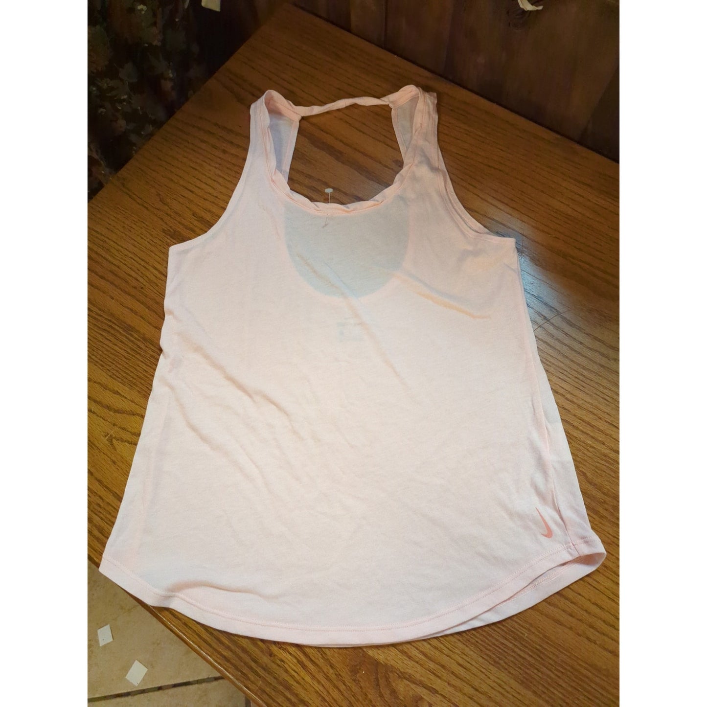 .Nike Dri-FIT Light Pink Strappy Racerback Tank Top Size Large NEW Activewear