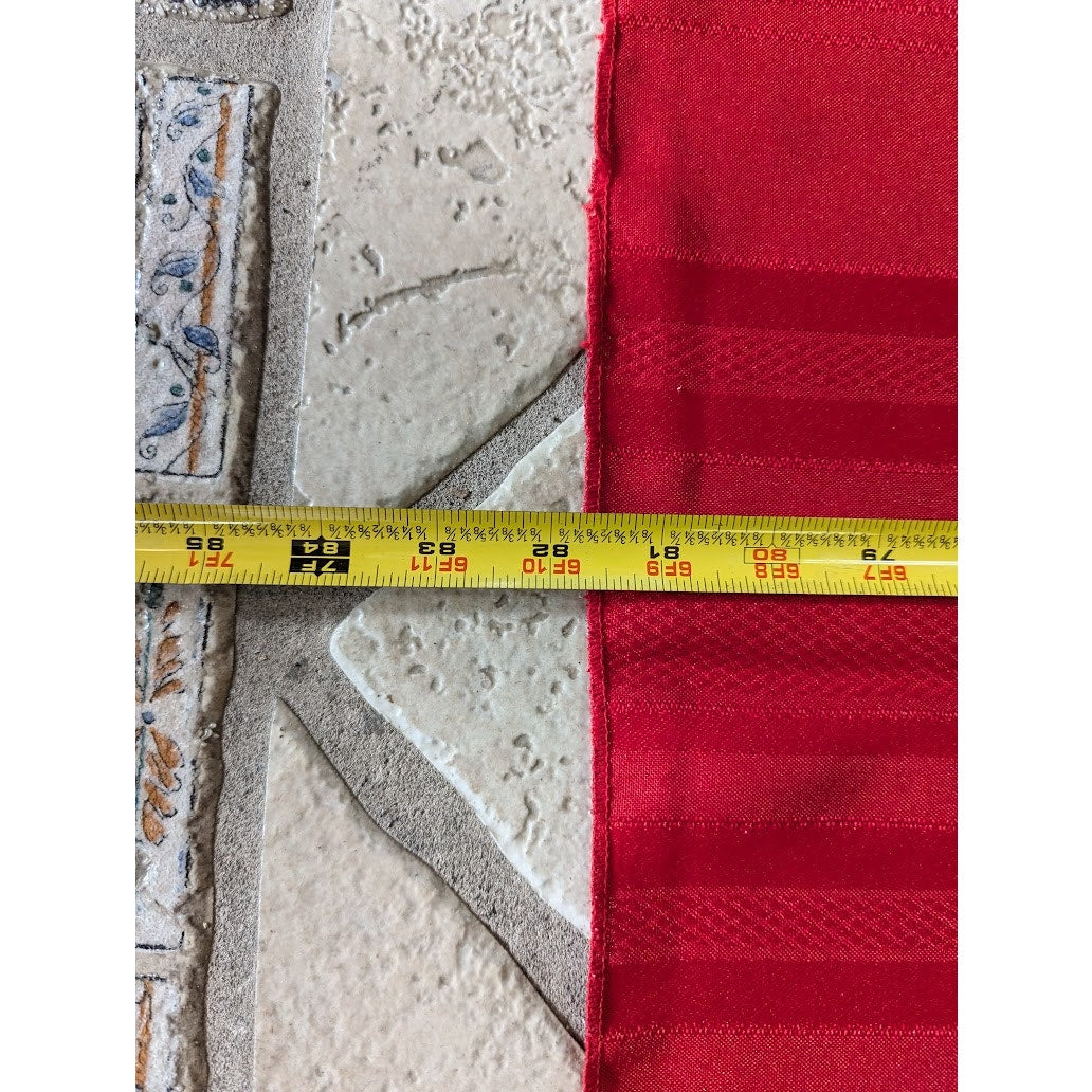 Vintage Red holiday rectangle tablecloth Polyblend 60x80 Reverisble