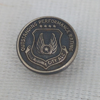 Vintage Pin Sterling Tie Tack Outstanding Performance Rating Oklahoma City ALC