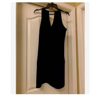 Sam Edelman Women’s Navy Cocktail Sleeveless Dress Size 12 Dark Navy Flounce NWT