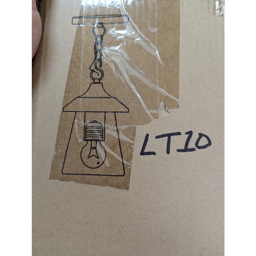 LNC Mirabellerie 1-Light Mini Black Outdoor Pendant Light new PORCH