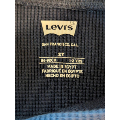 Streetwear Levi's Toddler Boys Black Long Sleeve Embroidered Logo Shirt NWT 2T