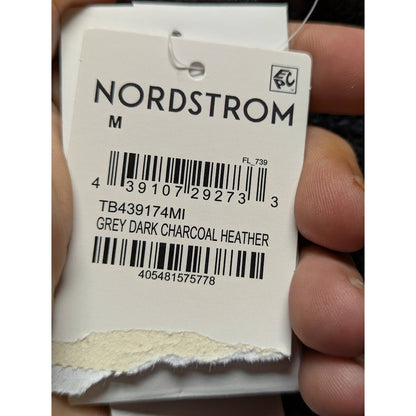 Treasure & Bond open front cardigan pockets cozy charcoal gray NEW size Medium