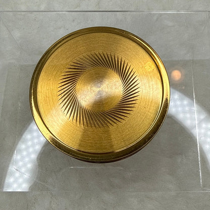 Vintage Margaret Rose England Compact Sunburst Guilloché glamour Original Powder