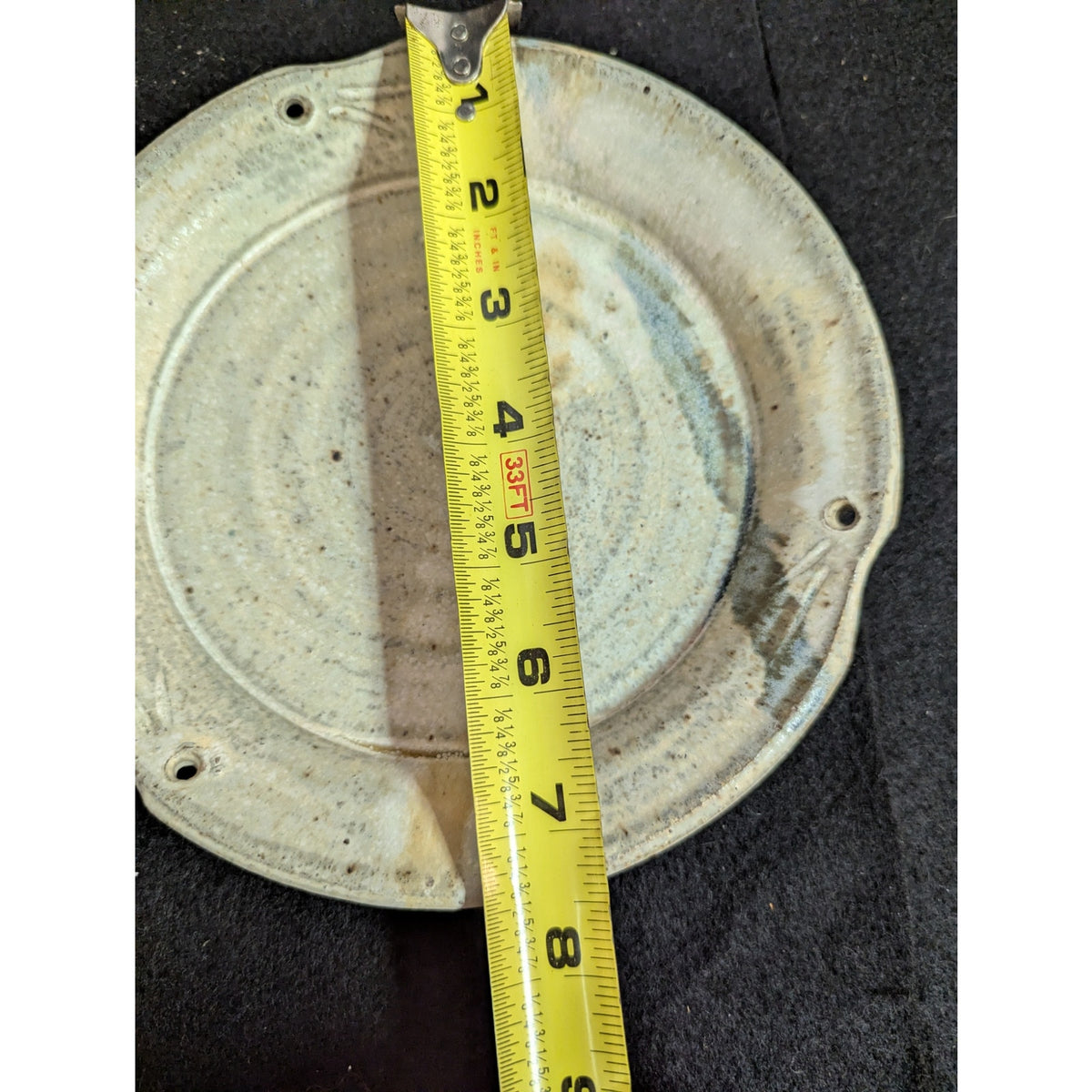 George Griffin Pottery, Sopchoppy Florida Handmade Art Pottery Bread Plate 7.5"