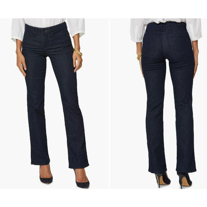 NYDJ Not Your Daughters Jeans Barbara Bootcut Denim Jeans Size 0 Dark Blue NWT