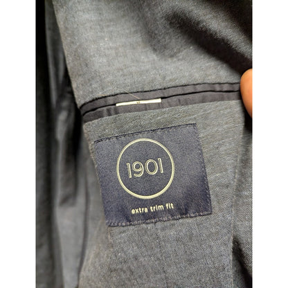 Nordstrom 1901 extra slim fit Jacket blazer lightweight Navy blue XL Linen Blend