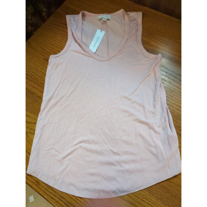 Topshop Dusty Pink V-Neck Tank Top Size 4 NEW Activewear Workout