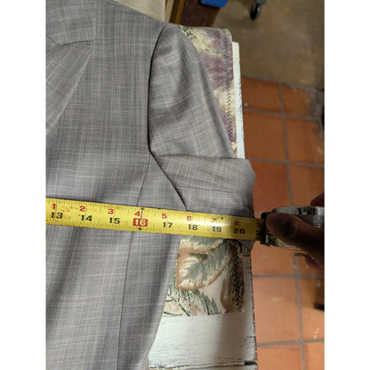 Antonio Melani Gray Glen Plaid Blazer Viscose Blend Size 2 Professional Jacket