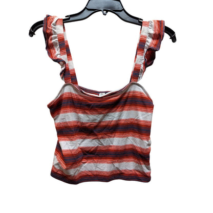 NEW BP.  Nordstrom Caroline striped ruffle tank top Summer Casual Size Small