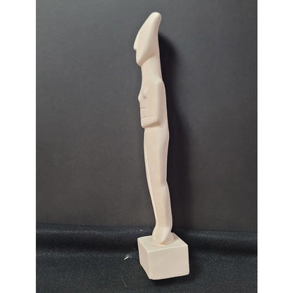 Naxos Cycladic idol statue figurine art history museum replica large plaster
