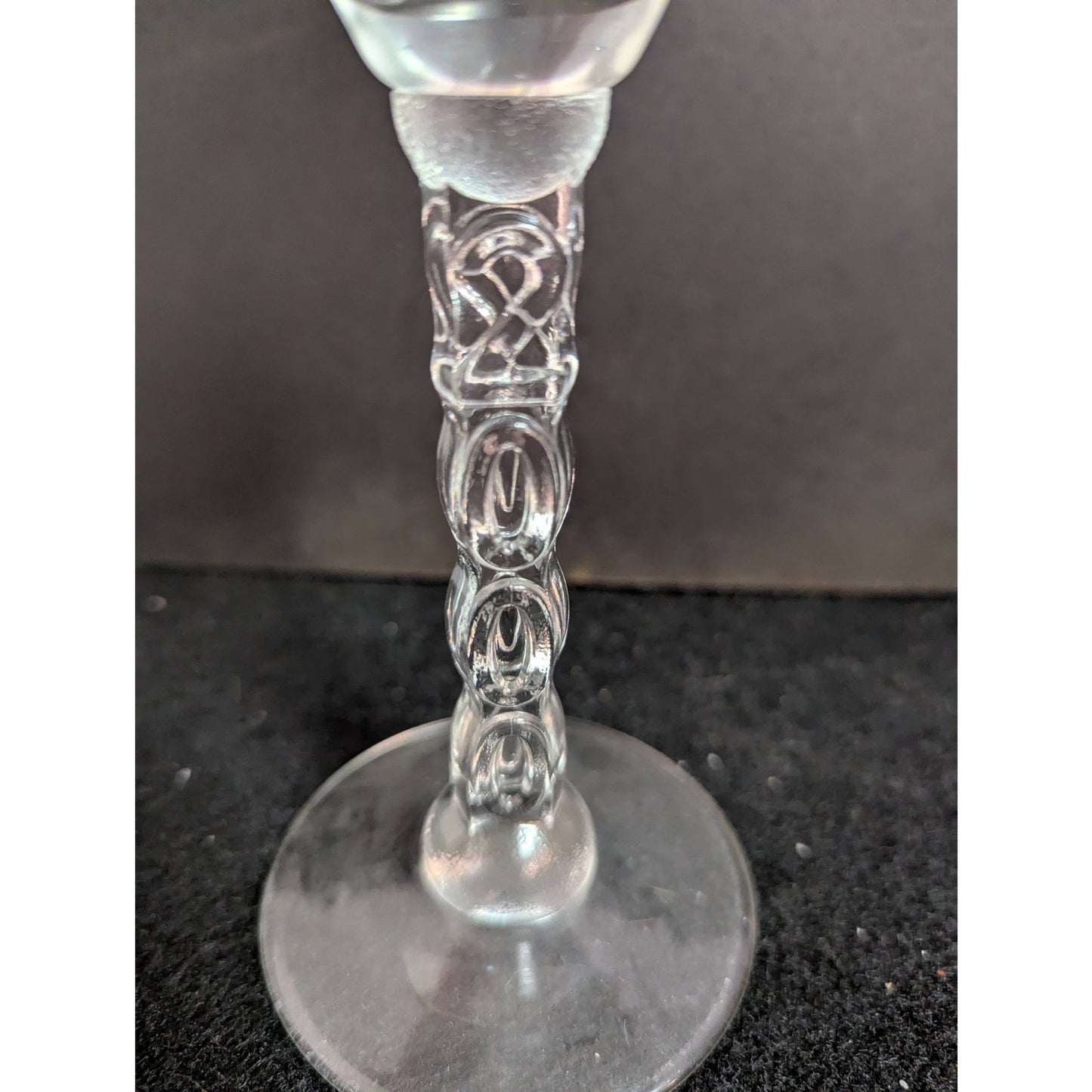 Vintage UUCF Florida 20th Anniversary Champagne Flutes Twisted Stem Glasses Trio