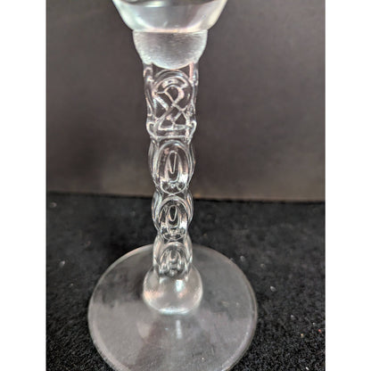 Vintage UUCF Florida 20th Anniversary Champagne Flutes Twisted Stem Glasses Trio