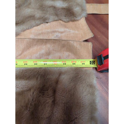 Vintage Fairmoor Faux Fur Belted Long Coat Old Hollywood Regency Glamour MEDIUM