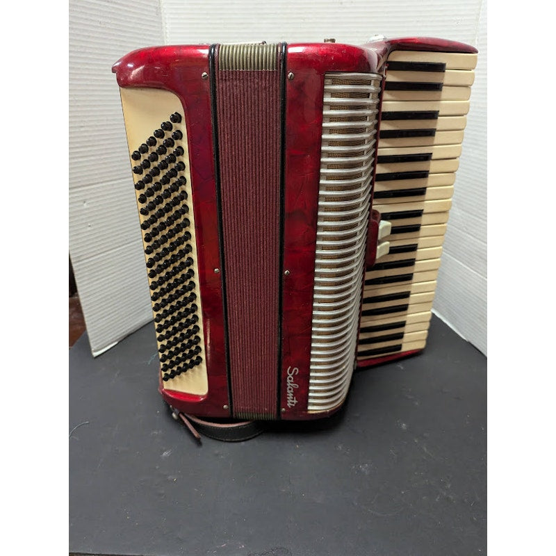 Salanti piano Accordion Red White