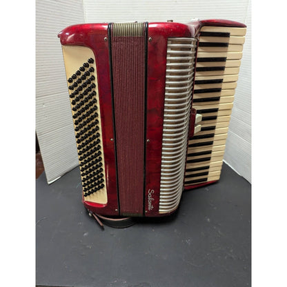 Salanti piano Accordion Red White