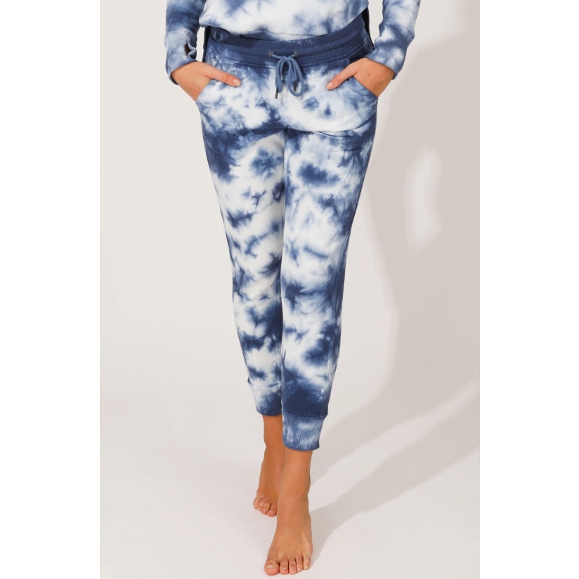 90 Degree Reflex Size XL TIE DYE Blue Sweatpants NEW Joggers NEW tie Waist